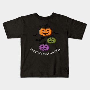 Pumpkin Halloween! Happy Fall Season Autumn Vibes Happy Halloween Thanksgiving and Fall Color Lovers Kids T-Shirt